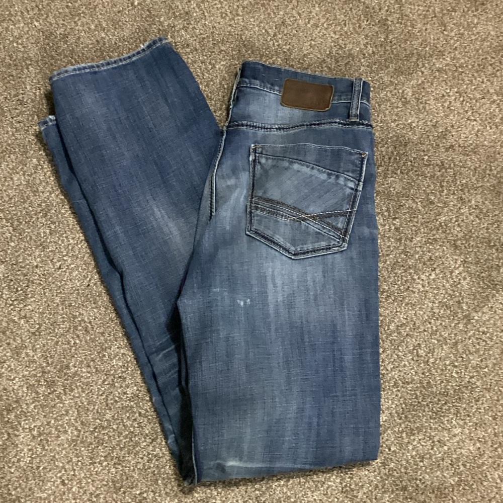 BKE Men's Bootcut Blue Jeans